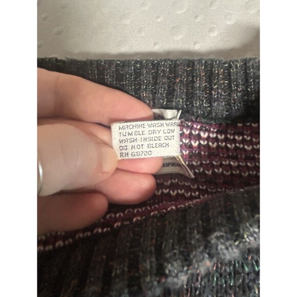 Vintage London Fog Knit Sweater Extra Large Dad Grandpa Holiday Sweater USA Lg - Picture 8 of 8